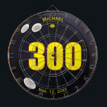 Bowling, 300 Perfect Game, Bowling Ball Design, Da Dartboard<br><div class="desc">The perfect game in bowling is the accomplishment of rolling twelve consecutive strikes in a single game.  An honour achieved by only a few can be honoured with a unique memento for a treasured keepsake.  Personalise by changing to the bowler's name and the date bowled.</div>