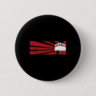 Bowling Accessories Retro Funny Bowling Vintage Fo 6 Cm Round Badge