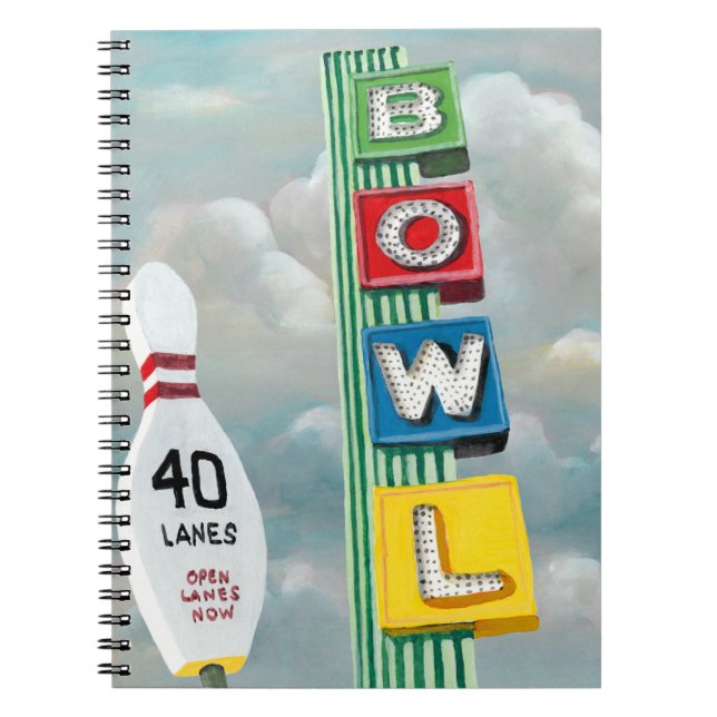 Bowling Alley Artwork Notebook (Front)