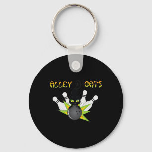 Bowling Alley Cats Key Ring