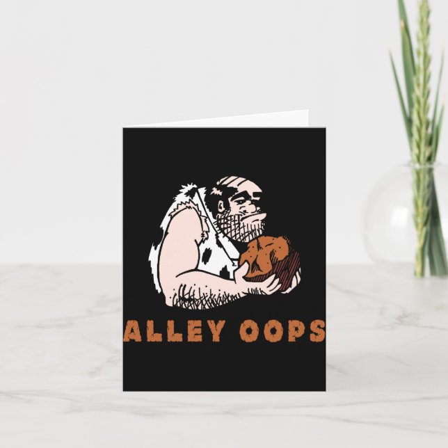 Bowling Alley Oops Caveman  Card (Front)