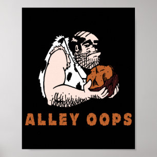 Bowling Alley Oops Caveman  Poster