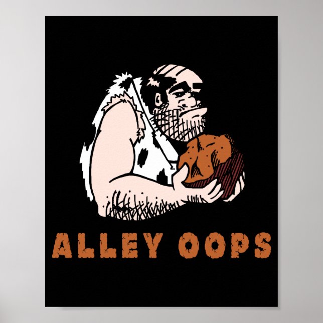 Bowling Alley Oops Caveman  Poster (Front)