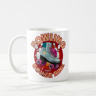 Bowling And Roller Rink 80'S Roller Disco Skating Coffee Mug