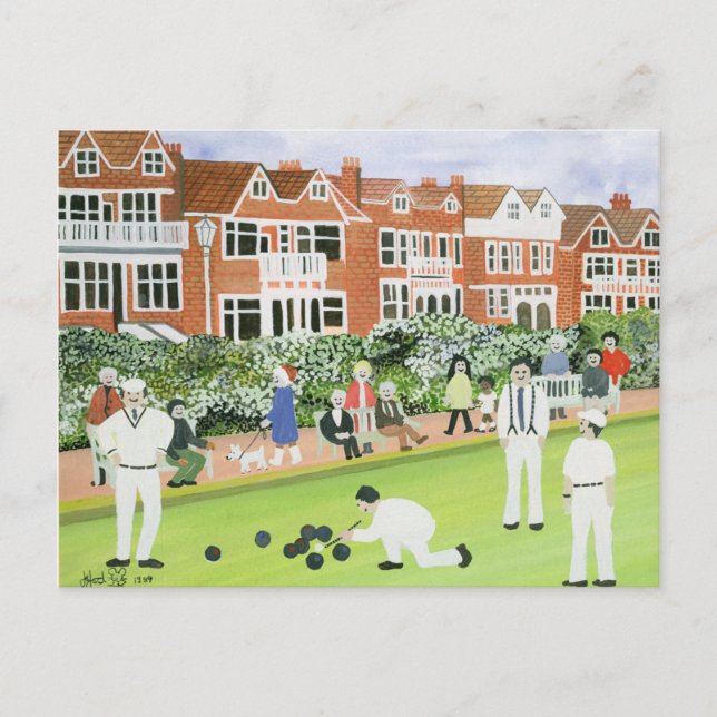 Bowling at Eastbourne Postcard (Front)