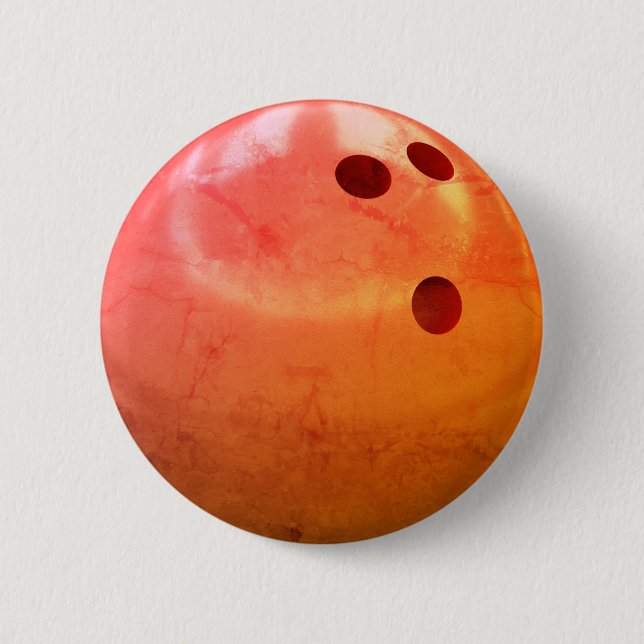 Bowling Ball 6 Cm Round Badge (Front)