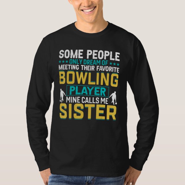 Bowling Ball And Bowling Pin T-Shirt (Front)