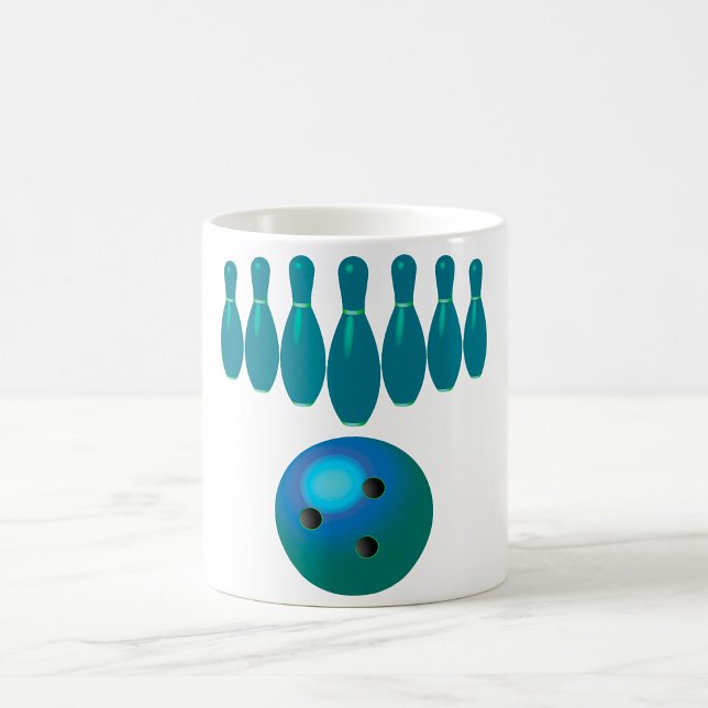 Bowling Ball and Pins Fun Sports Coffee Mug (Creator Uploaded)
