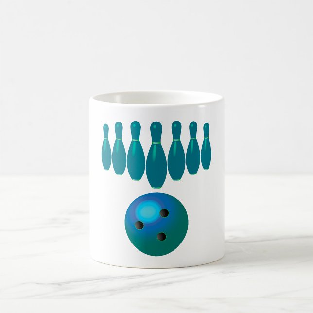 Bowling Ball and Pins Fun Sports Coffee Mug (Creator Uploaded)