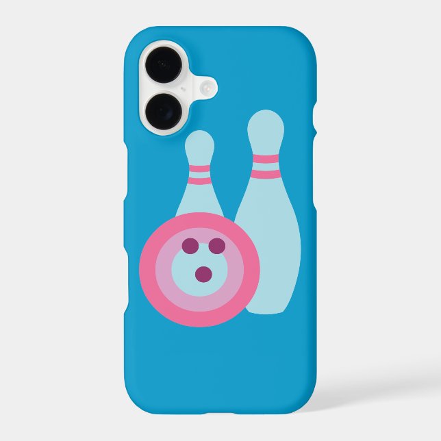 Bowling Ball and Pins iPhone Case (Back)