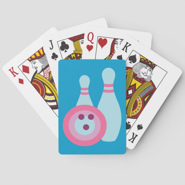 Bowling Ball and Pins Playing Cards (Back)