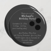 Bowling Ball Birthday Party Invitation (Front/Back)