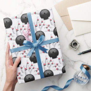 Bowling Ball Birthday Wrapping Paper