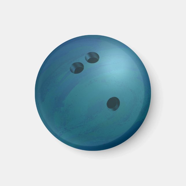 Bowling Ball Blue Magnet (Front)