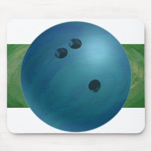 Bowling Ball Blue Mouse Mat