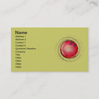 BOWLING BALL BUSINESS CARD