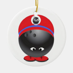 Bowling Ball Ceramic Tree Decoration