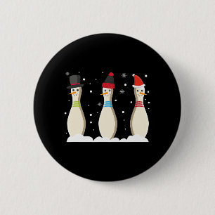 Bowling Ball Christmas Bowling Pins Santa Hat Gift