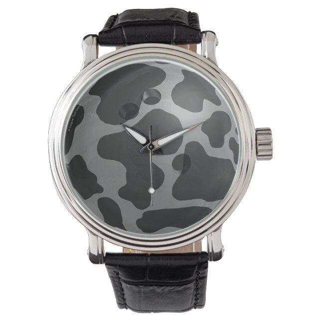 Bowling Ball Cow Grey Watch (Front)