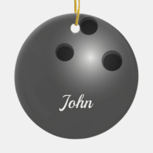 Bowling Ball Double Sided Ornament Round