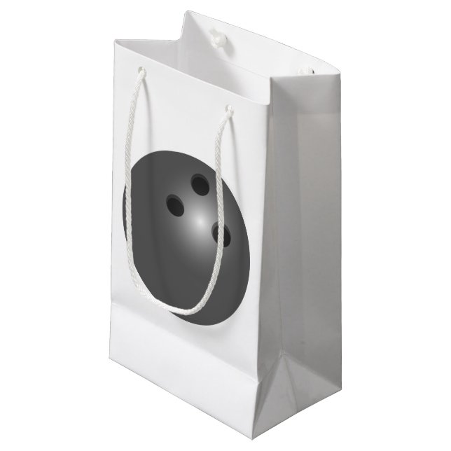 Bowling Ball Gift Bag (Front Angled)