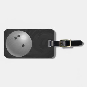 Bowling Ball Grey Luggage Tag