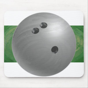 Bowling Ball Grey Mouse Mat