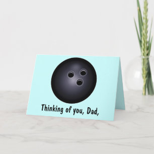Bowling Ball Happy Father's Day Card