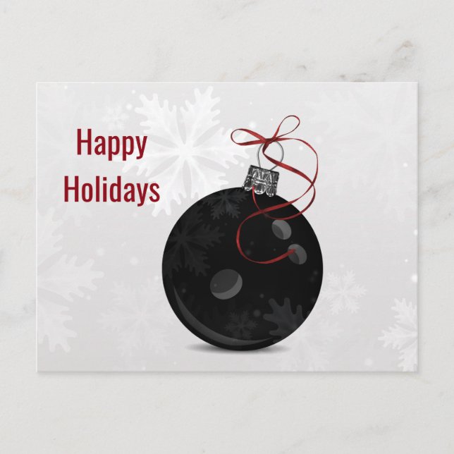 bowling ball Holiday greeting (Front)