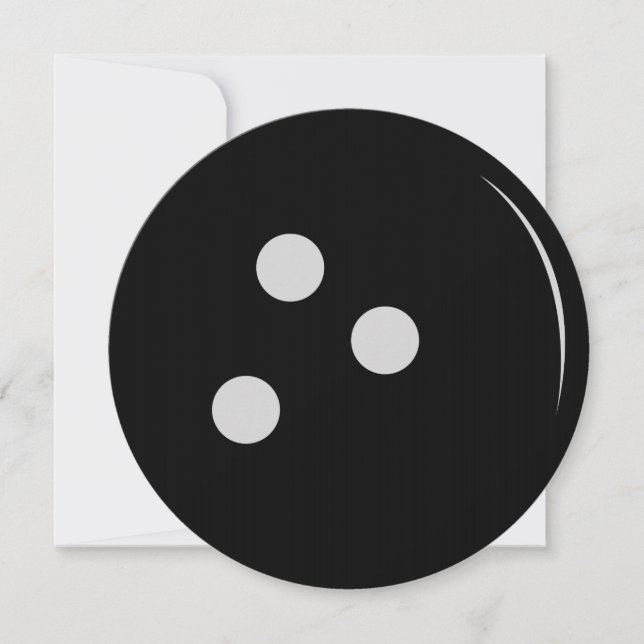 Bowling Ball Invitation (Front)