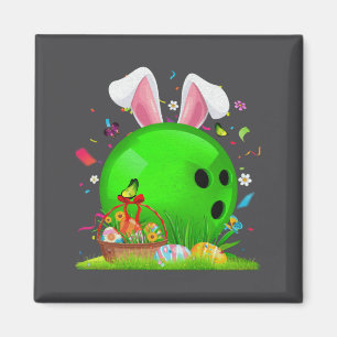 Bowling Ball Ns Bunny Ears Easter Day Boys Kid _1 Magnet