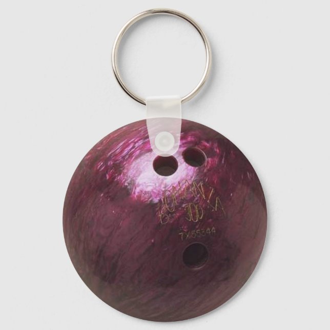 bowling ball photo key ring (Front)