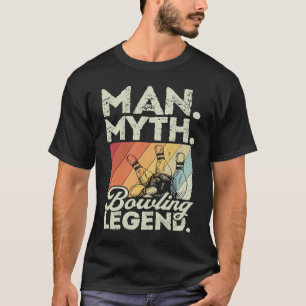 Bowling Ball Pin Bowler Strike Bowling Fanatic Bow T-Shirt