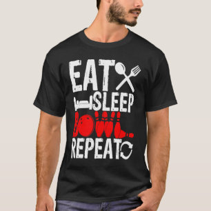 Bowling Ball Pin Bowler Strike Team Bowling Alley T-Shirt
