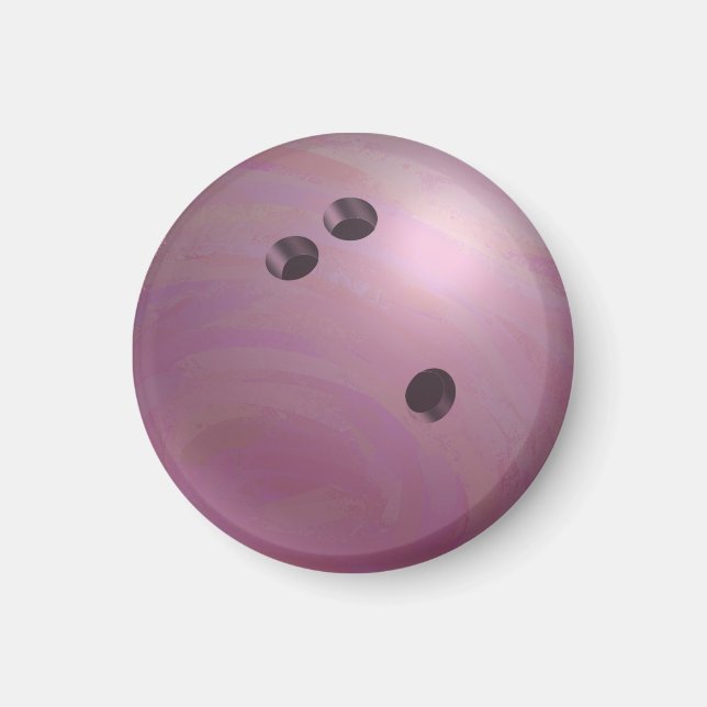 Bowling Ball Pink Magnet (Front)