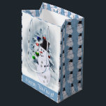 Bowling Ball Snowman Christmas Medium Gift Bag<br><div class="desc">These gift bags are absolutely adorable and will make your present inside extra special! Sports lovers everywhere will love these bags! Awesome idea to use these gift bags for those presents your giving to all your bowling team members.</div>