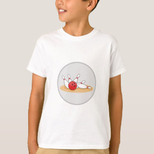 Bowling Ball Striking Skittles T-Shirt