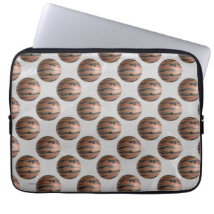Bowling Ball Tiger Orange Laptop Sleeve