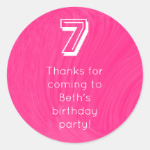 Bowling ball w/ birthday age & thank you message