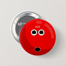 Bowling Ball with Your Name | Red/White