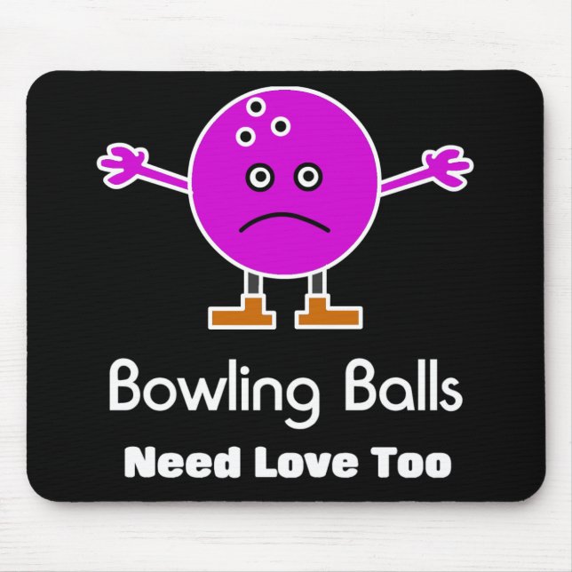 Bowling Balls Mouse Mat (Front)