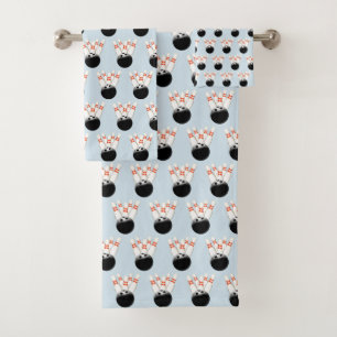 Bowling Bathroom Towel Set