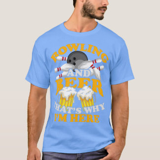 Bowling Beer Alcohol Skittles Strike Bowling T T-Shirt