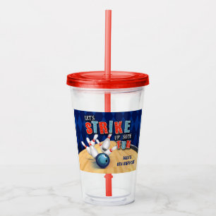 Bowling Birthday 16oz Tumbler - Boy