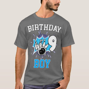 Bowling Birthday Boy 9 Years Old Bowling 9th Birth T-Shirt