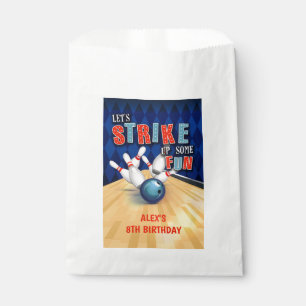 Bowling Birthday Favour Bag - Boy