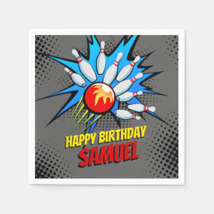 Bowling Birthday Party Napkin
