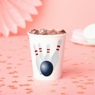 Bowling Birthday Party Paper Cups