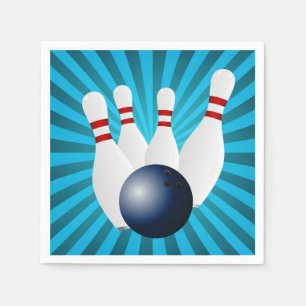 Bowling Birthday Party Paper Napkin