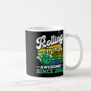 Bowling Birthday Party Rolling Into 13 Years 13th  Coffee Mug
